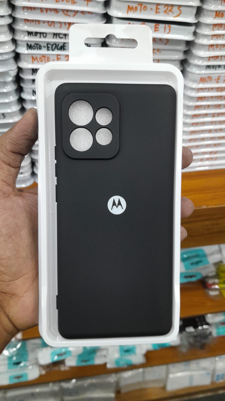 premium box silicone back cover for motorola edge 40 pro
