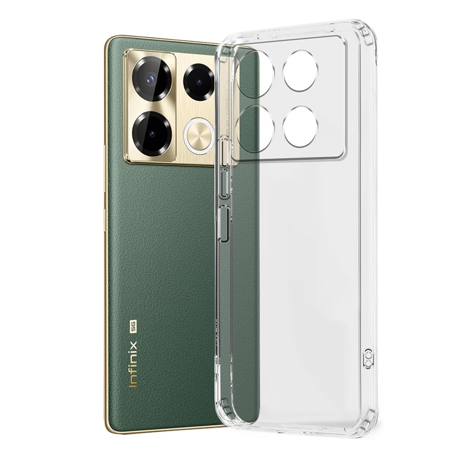 Infinix Note 40 Pro Plus Transparent Soft & Flexible TPU Mobile Back Cover