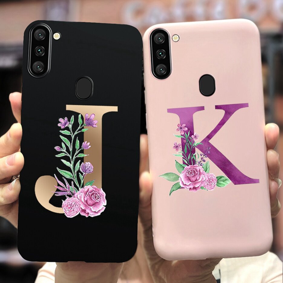 For Samsung A11 Case GalaxyA11 Soft Letters Back Cover For Samsung Galaxy A11 SM-A115F Casing