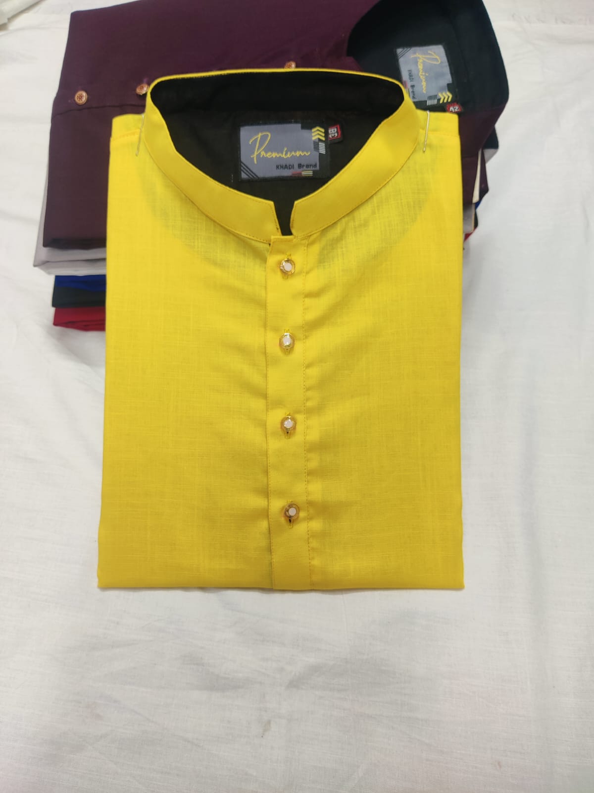 Men's Premium Quality Yellow Arang Panjabi New Collection Panjabi Low PricE