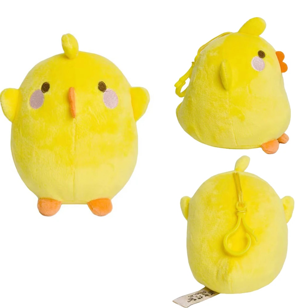 Genuine 14cm MOLANG Piu Piu Plush Toys Pendant Cartoon Animal Rabbit Chick Cute Keychain Stuffed Dolls for Child Christmas Gift. 