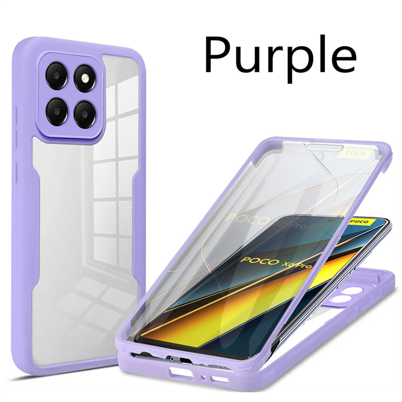 360° Full Body Screen Protector Phone Cases For Poco X6 X5 X4 X3 Pro M3 M4 M6 F5 Pro F3 Shockproof Case For Poco X6 Pro 5G Cover. 
