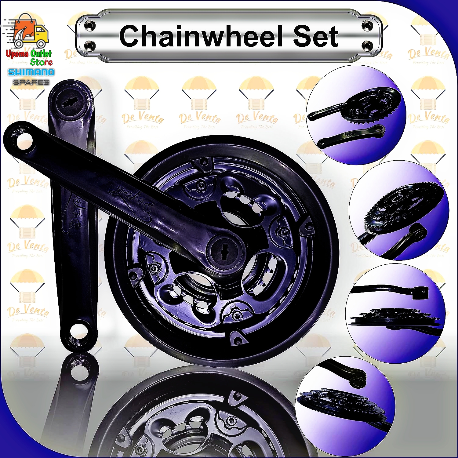 Complete Bicycle Gear Set 21speed, Total 12 Parts  Cycle Gear Kit Set Compatible For All Kind Of Bicycles Upoma Outlet Store. 