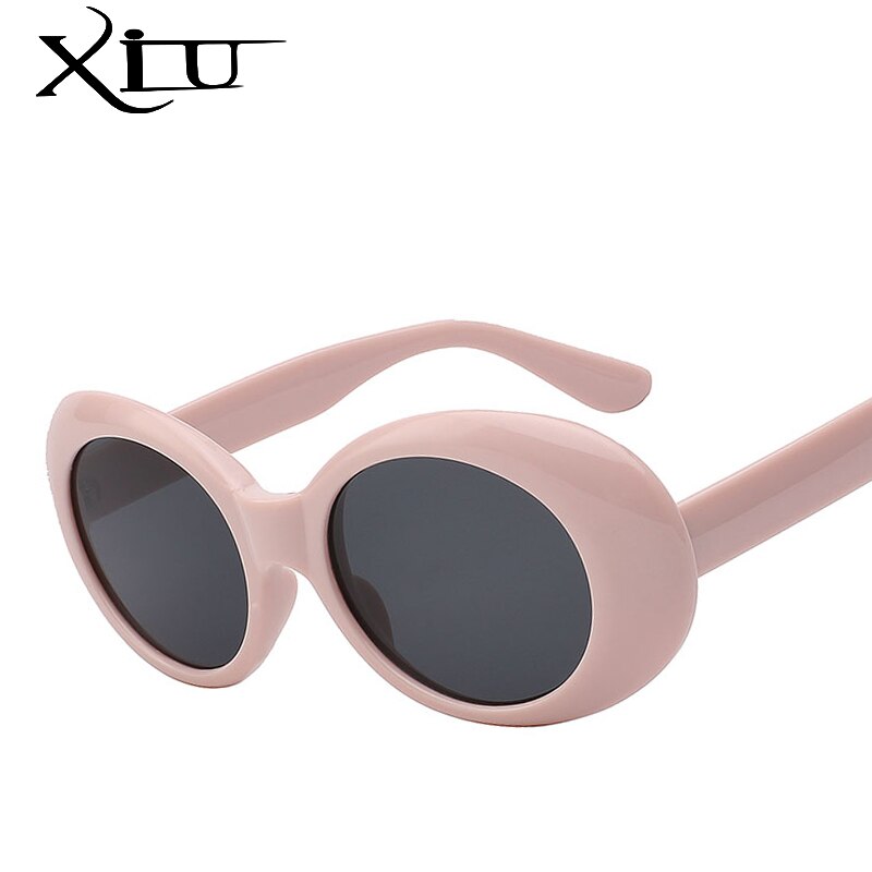 【happy one】Red w blackXIU Vintage Rock Kurt Cobain Sunglasses Women Men Eyewear UV400 Sun Glasses For Women Shades Oculos. 