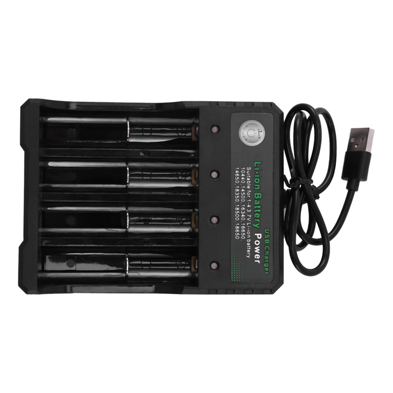USB Smart Fast Charger for 18350 18500 18650 Battery AAA Lithium Ion. 