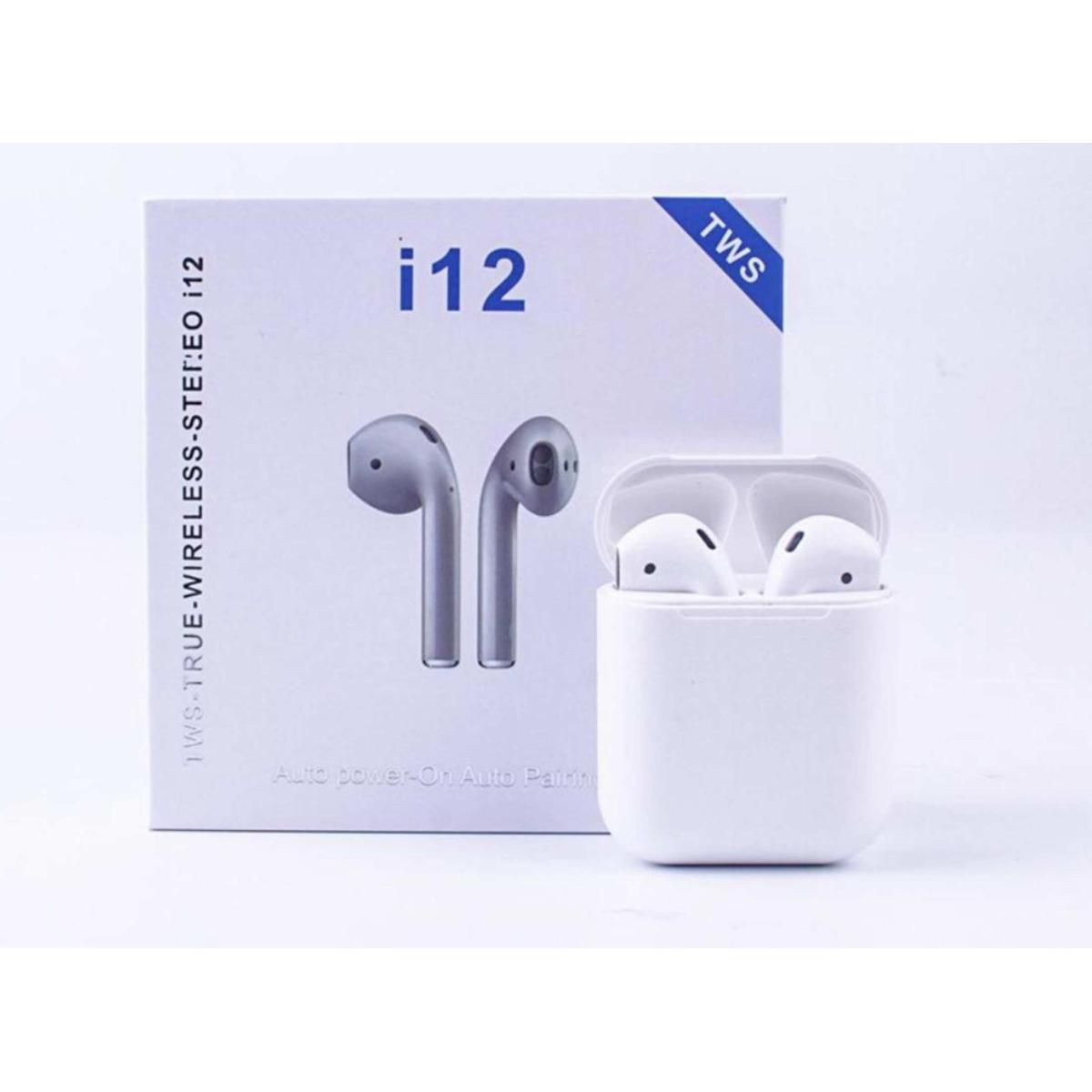 Exclusive i12 TWS Inponds 12 TWS Bluetooth 5.0 Earbuds with Charging Case Bluetooth Headphone Daraz .bd