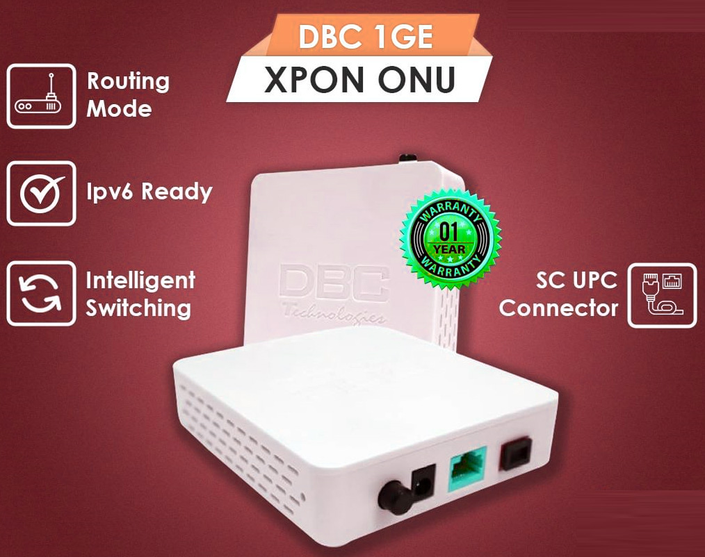 DBC 1GE XPON ONU FIBER CONNECTIVITY SWITCH for OLT CONNECTION