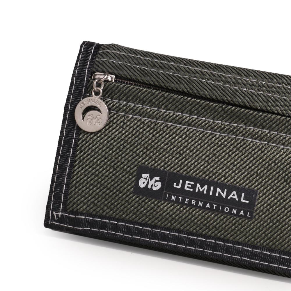 Zipper closure Canvas wallet Durable Assorted color Multi Card Trifold wallet Snap closure Compact size Men's wallet for use Travel School Gift for men Convenient. 
