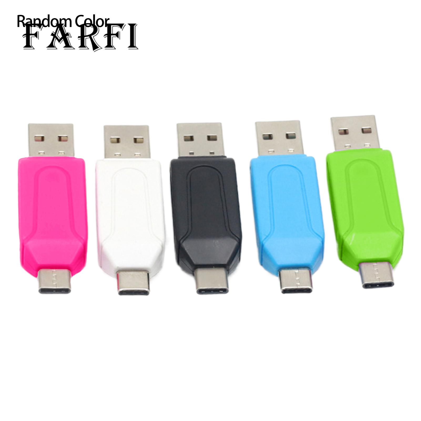 Farfi SD-Card Reader Driver-free USB Type-C TF SD-Card Extension Reader. 