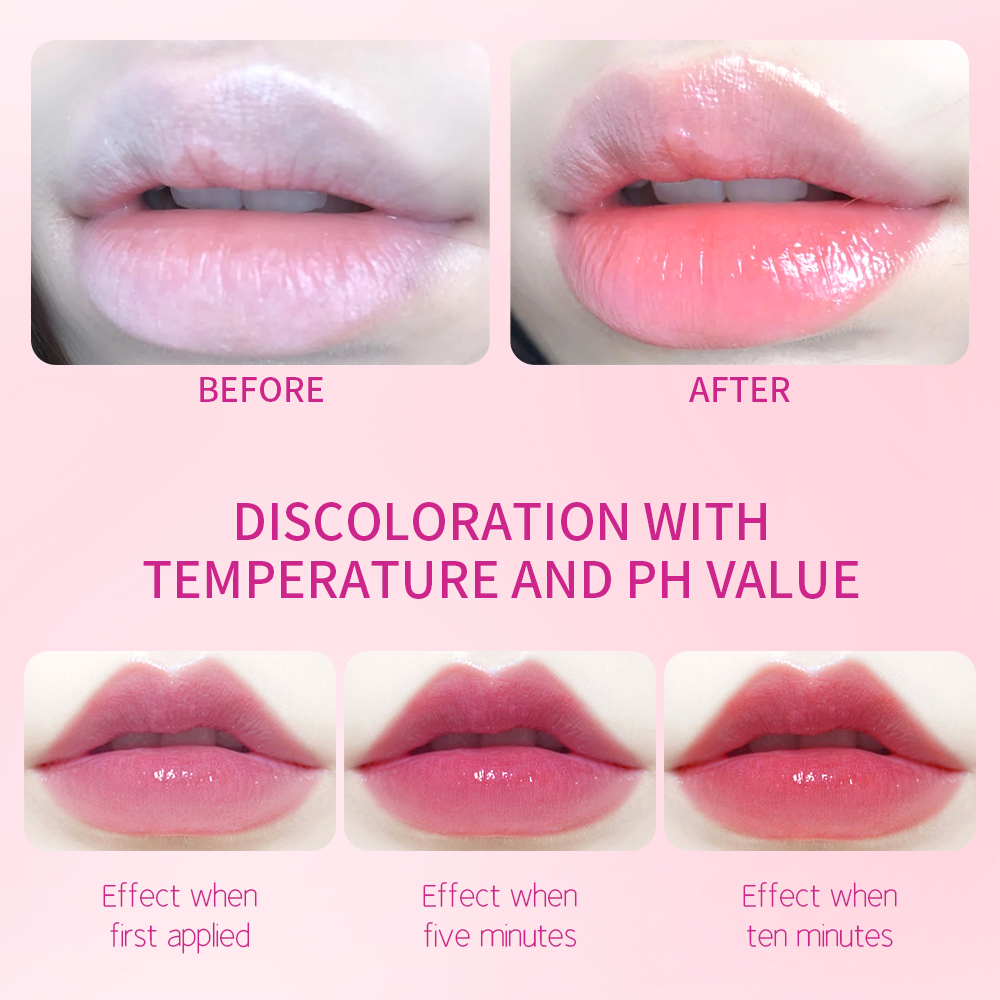 Magic Jelly Flower Lipstick Temperature Changing Lip Blam Transparent Moisturizing Lip Korean Tools. 