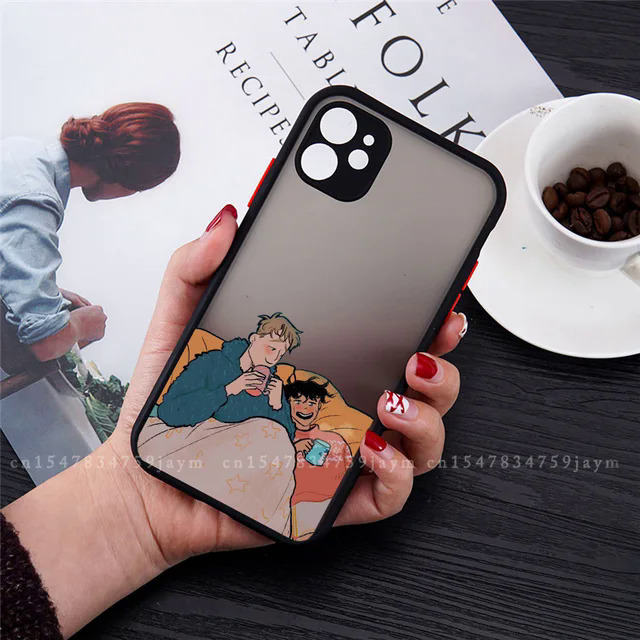 Nick and Charlie Heartstopper Phone Case for IPhone 11 13 12Pro MAX SE2022 XR XS 7 X 8 6Plus Candy Color Shockproof Hard Fundas. 