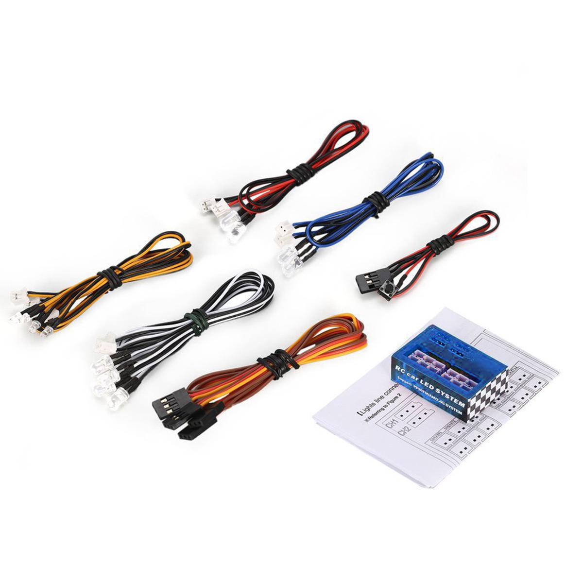【3C VictoryEagle】Led Light Kit Syestm For 1/10 Rc Car Hsp Scx10 Red