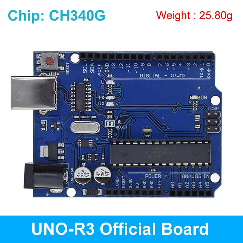 Arduino UNO R3 with Cable/ ATMEGA328P-PU For Student Project. 