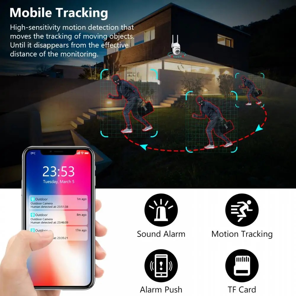 5MP YI IOT 5G 2.4G WiFi PTZ Camera Indoor Use Auto Tracking Surveillance Camera Color Night Vision Baby Monitor Mini Camera. 