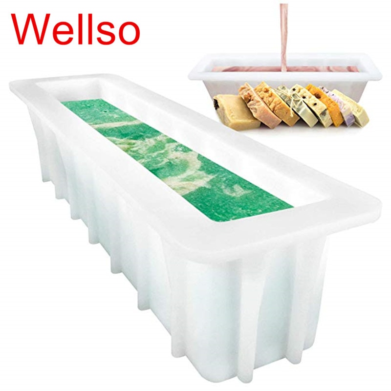 12 Large Loaf Soap Mold Thick Lip Silicon Rectangular Mould DIY Handmade Swirl Making Tools Tall