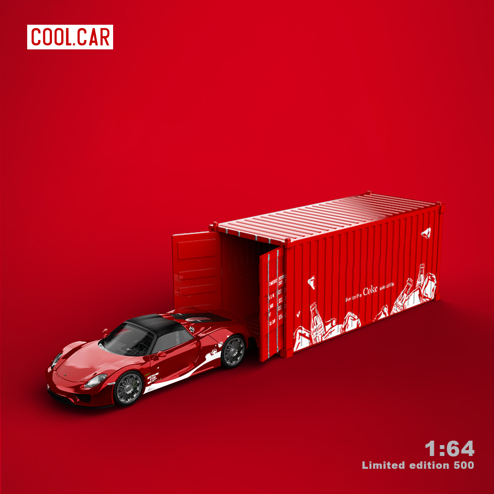 Time Micro 1:64 Red Painting Diecast Model Car,Alloy Car Model for Display Collection. 