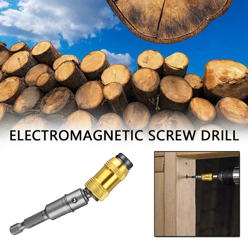 1/4'' Hex Shank Screw Bit Magnetic Screwdriver Bit Adjustable 20 Degree Extension Rod Holder Screw Driver Rod for Electric Screwdriver Drill. 