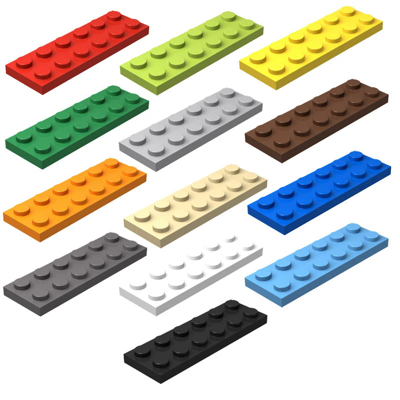 20pcs DIY Building Blocks Thin Figures Bricks 2x6 Dots 12Color Educational Creative Size Compatible With 3795 Toys for Children