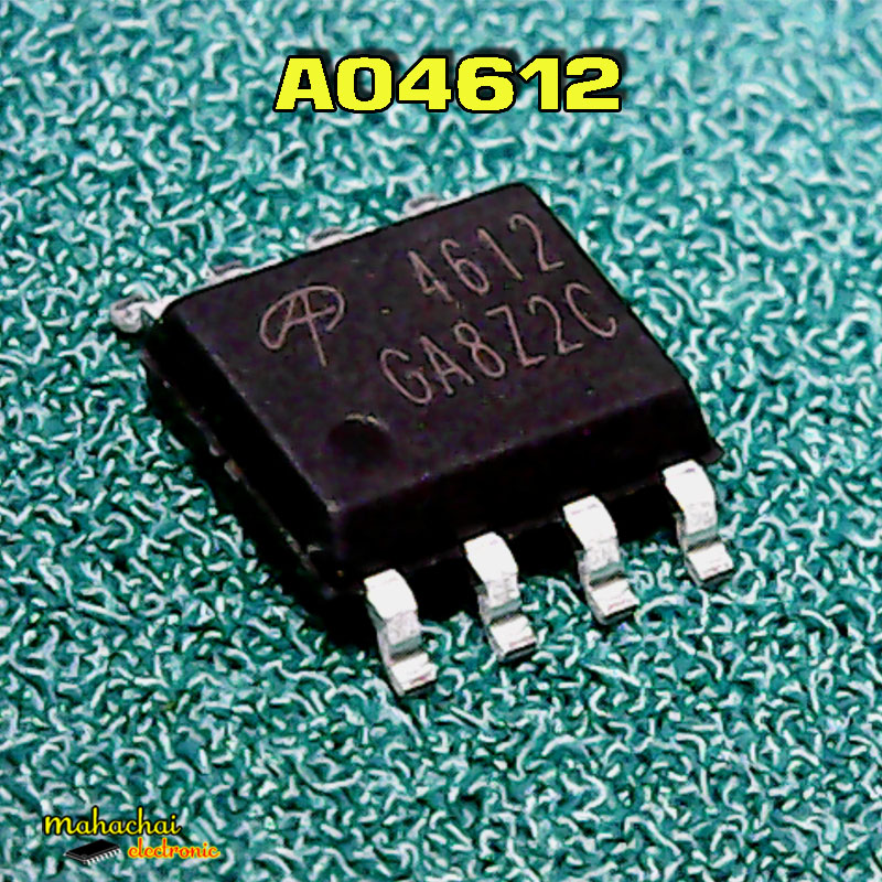 SMD AO4612 AO MOSFET SMD 4612 MOSFET SOP8 8 Pin Leads IC Power MOSFET IC Chip - Multi Plug