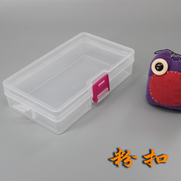 Factory supply transparent plastic PP empty box rectangular parts product packaging box hardware tools storage box wholesale. 