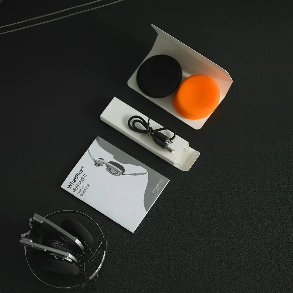 OKCSC Wireless Bluetooth 5.2 Retro Headphones 40mm Driver Integrated Noise Reduction Microphone Open-Back On-Ear Stereo Headset. 