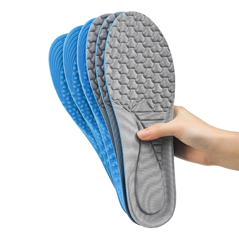 High Elastic Shoe Insoles for Men Full Length Massage Cushion Shoes Insole Replacement Inserts Pad