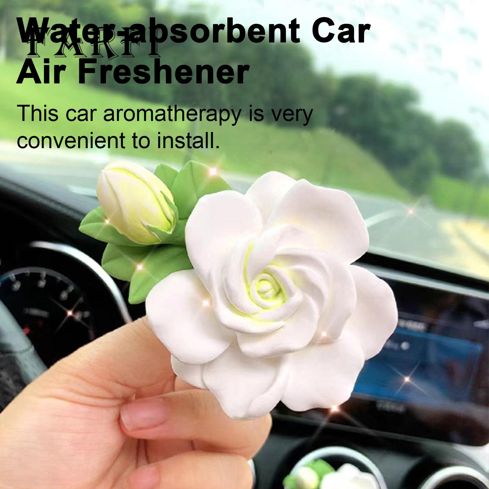 Car Therapy Diffuser Refresh Drive with Gardenia Car Air Freshener Therapy Essential Oil for Relaxation less Than Relaxing for Car. 