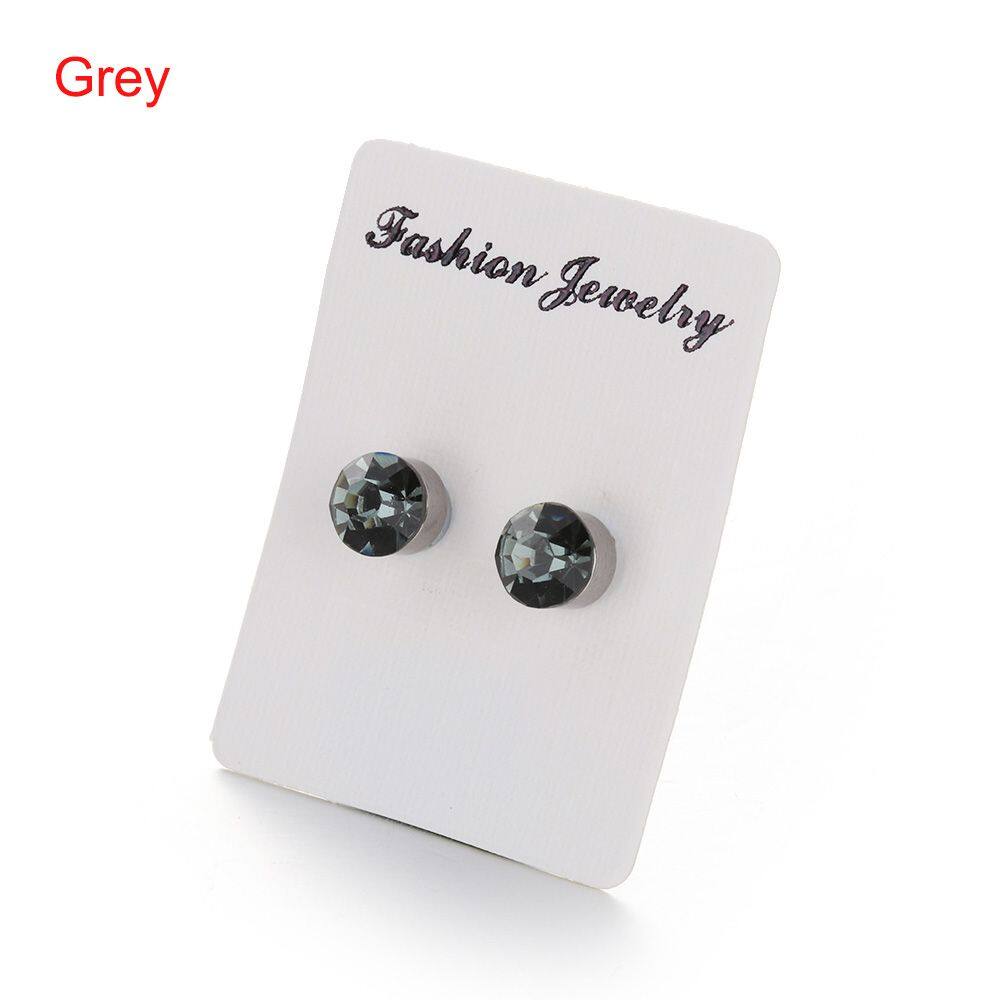 1 Pair Slimming Patch Loss Weight Lazy Paste Crystal Ear Studs Stimulating Acupoints Magnetic Earrings for Women. 