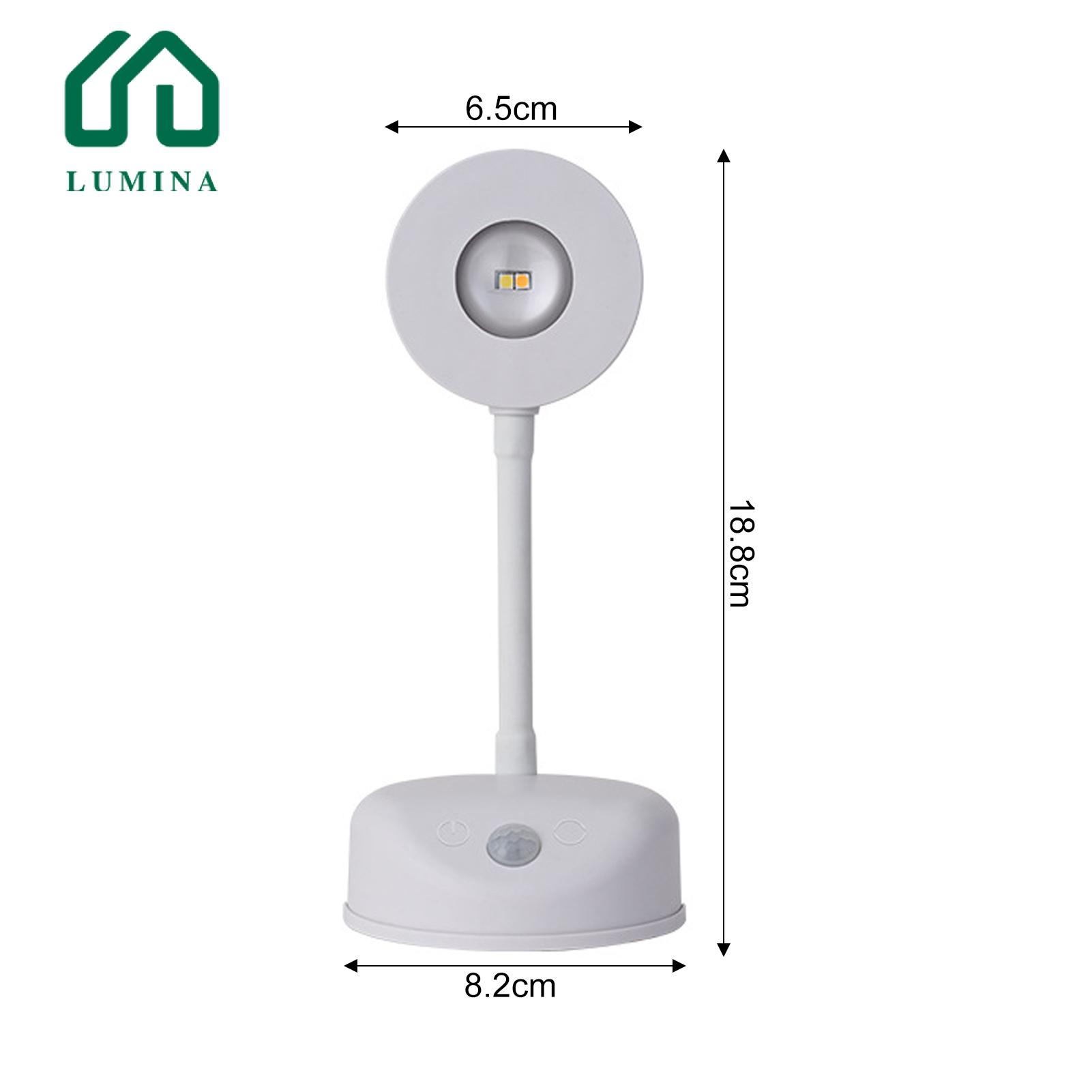 Lumina Led Light Rechargeable Motion Sensor Lamp for Home Flicker Free Dimming Night Light. 