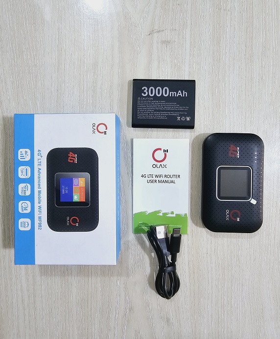 OLAX MF982 Pocket Wifi Router 4G 3000mah Battery LED Display