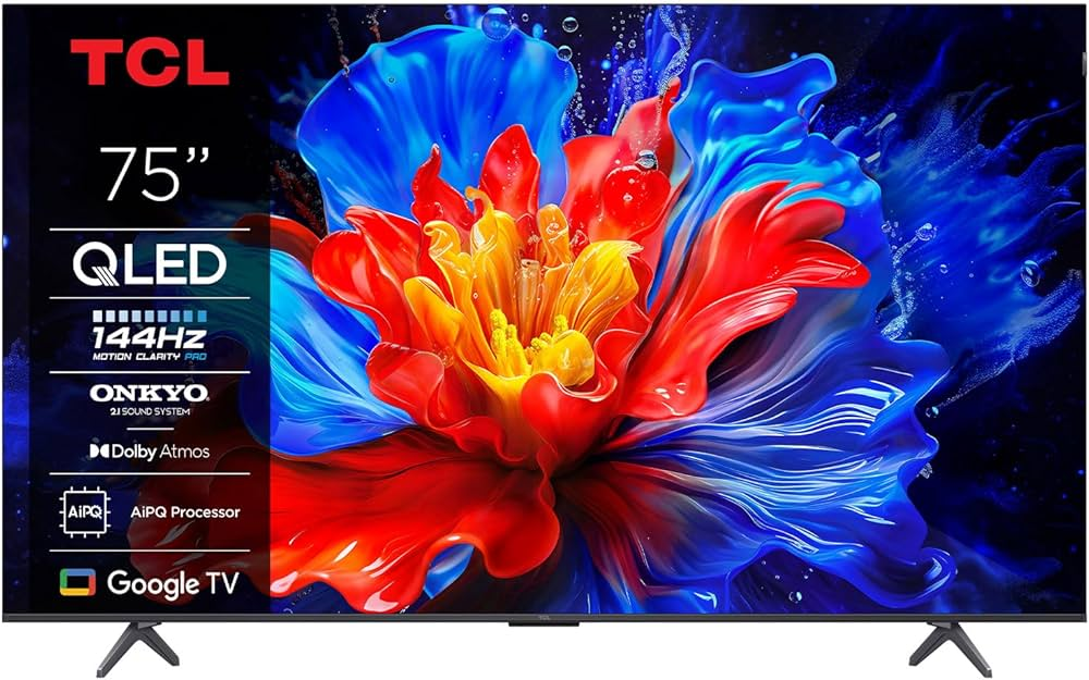 TCL 75P8K 75 Inch QLED Smart Google TV (Official) Price in Bangladesh | New Udoy Electronics