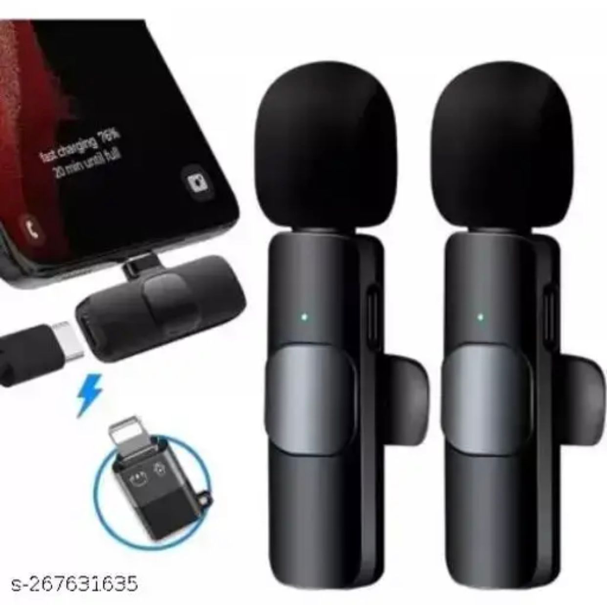Best Selling Wireless Microphone K9 Duel Mic For Type C And IOs NOise Reduction.. 