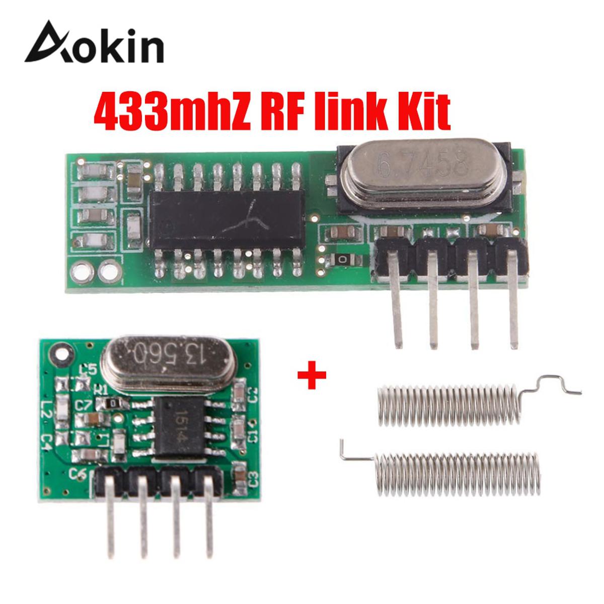 【Mary DAI Store】433 Mhz Superheterodyne Receiver and Transmitter Module Remote controls For Arduino uno Wireless module Diy