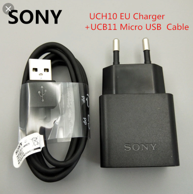 Lot 2 Cables Usb Chargeur Noir Pour Sony Xperia Z5 Compact