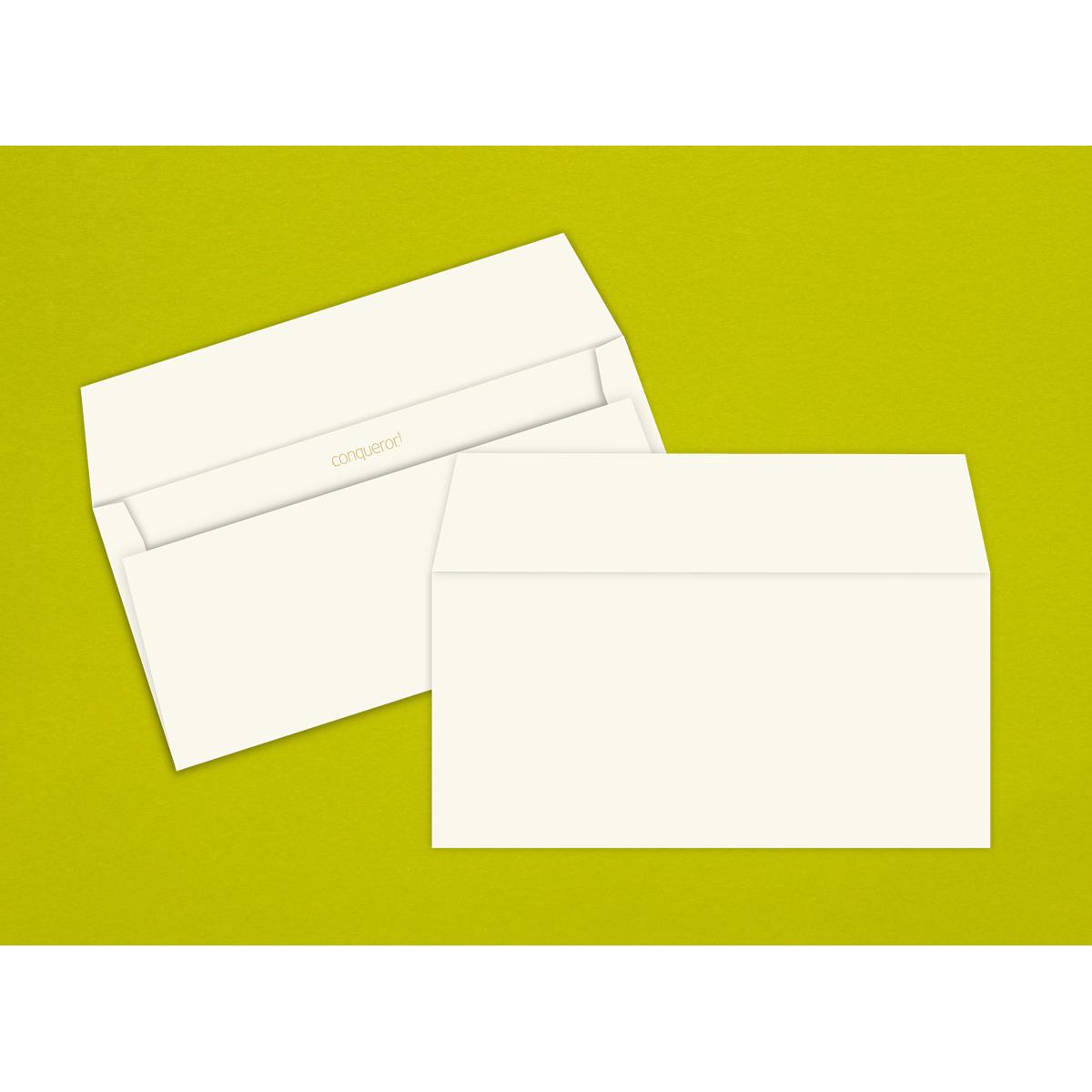 DL Envelope - Conqueror Olin Regular Natural White 120 gsm (10 Pcs Set)