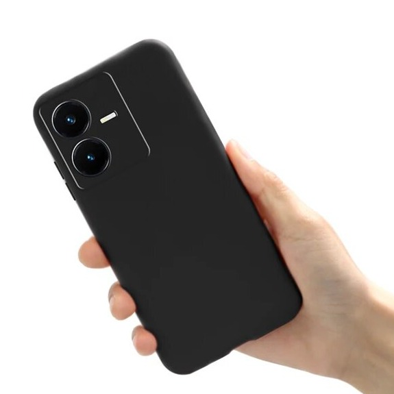 For vivo Y22s Soft Sandstone Slim Heavy Strong Unique Liquid Silicone Case For vivo Y22s Back Cover
