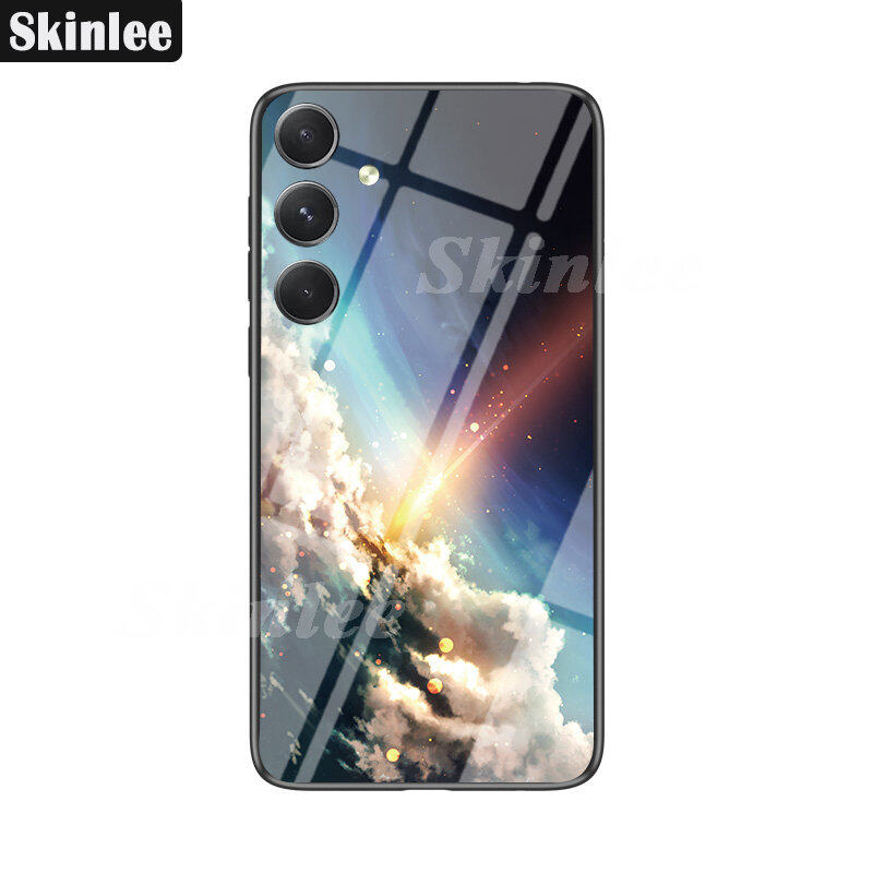Phone Case for Samsung Galaxy A05S Back Cover Couple Starry Moon Back Cover Meteor Start Casing Hp for Samsung A05S Cover Cases Glossy Glass Cases. 