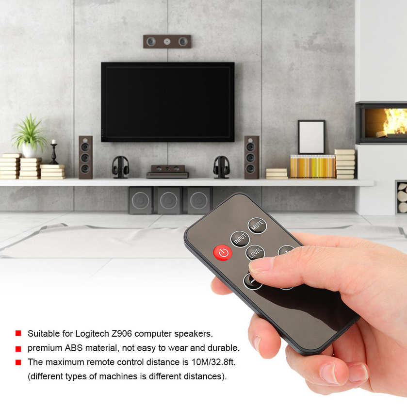 Remote Control for Z906 Durable ABS Replacement Computer Speakers System. 