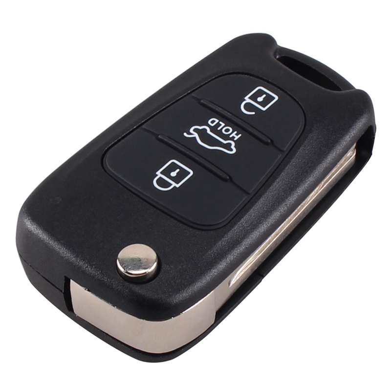 3 Buttons Flip Folding Remote Key Shell Case for Hyundai I20 I30 I35 IX20 IX35. 