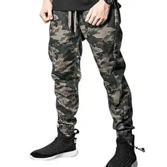 army printed trousers