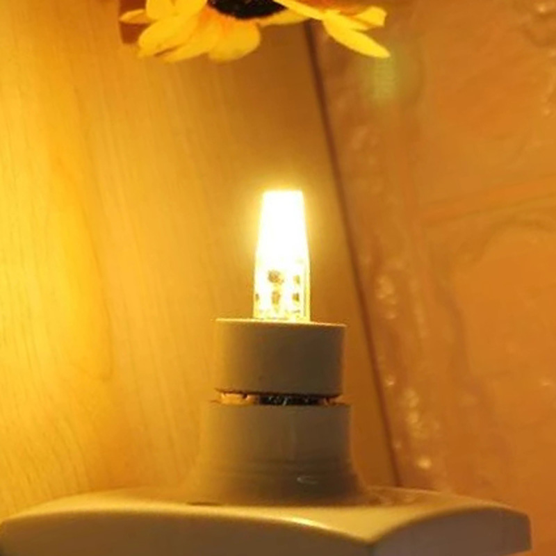 5W Mini GY6.35 LED Silicone Crystal Light Bulbs AC/DC 12V 1508 No Flicker Cold Warm White Replace Halogen 50W Chandelier Lamps. 