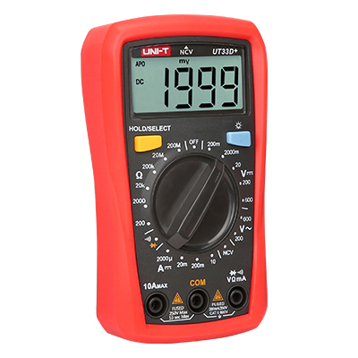 UNI-T UT33D+ High-Precision Automatic Anti-Burning Portable Digital Electrician Multimeter Backlight UT33D+ - Kings Trading. 