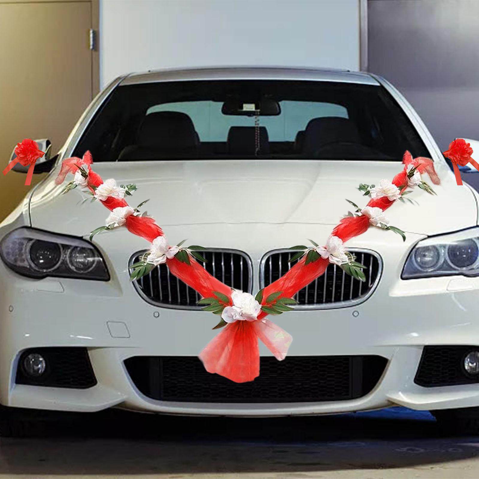 Wedding Car Flower Decoration Artificial Flowers Ornament for Ceremony Accessories. 