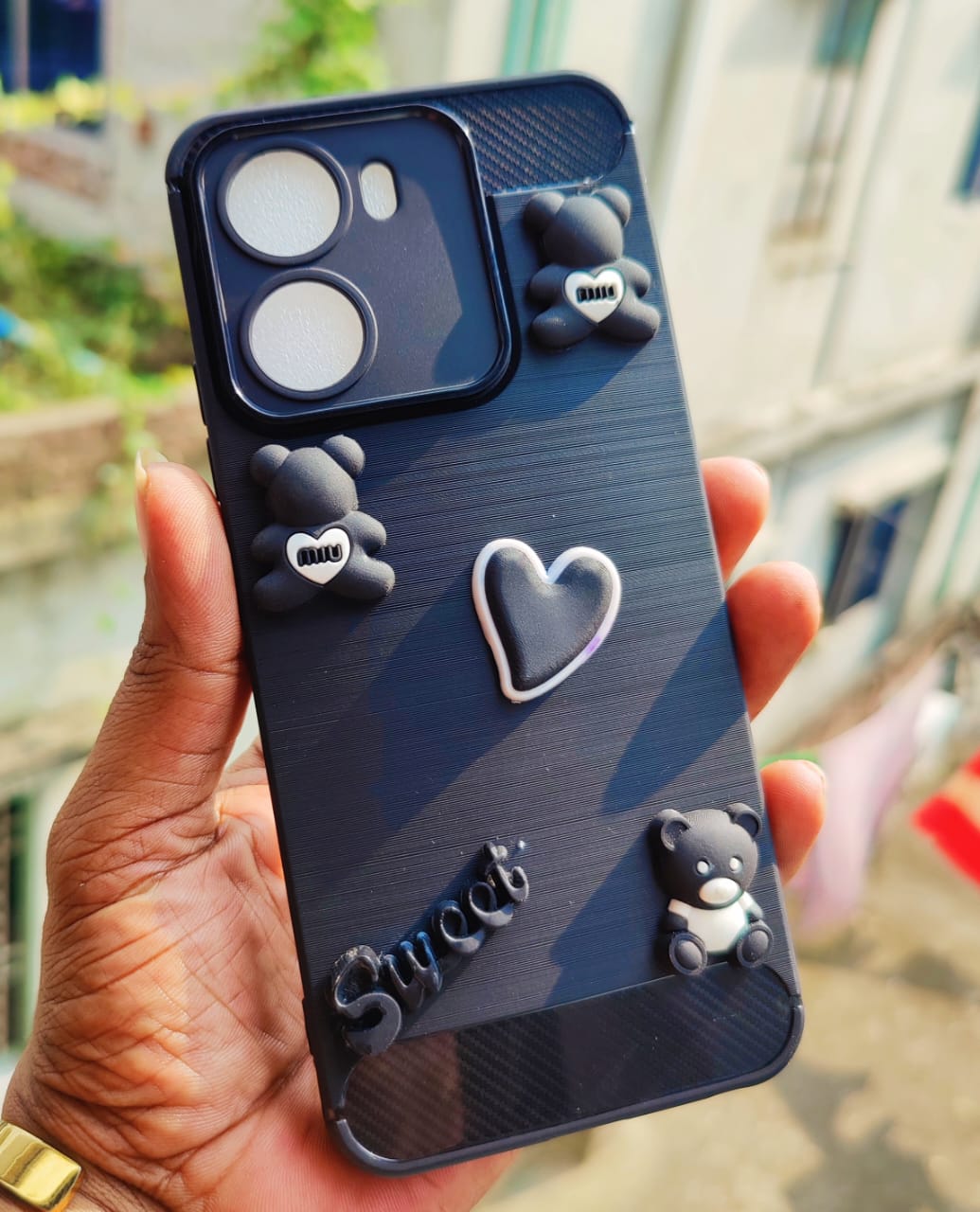 For Benco S1 Ladies Back Cover With Stone Butterfly & Glitter Cover For Walton Benco S1 Phone case