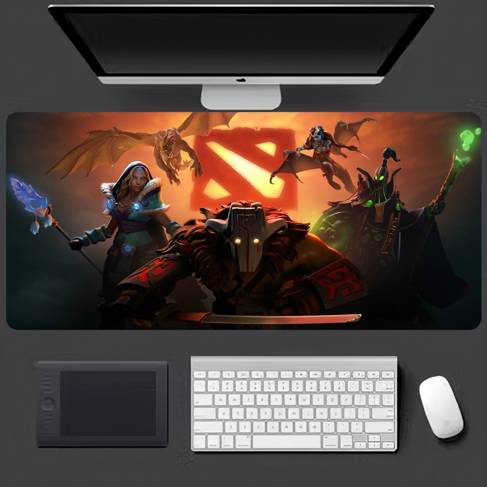 Game Dota 2 Mousepad Large Gaming Compute Gamer PC Keyboard Mouse Mat. 