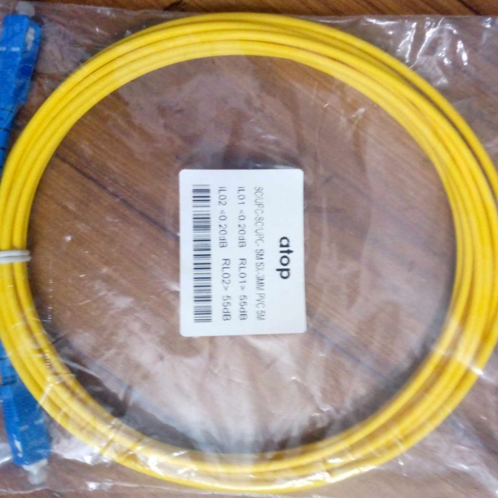Optical Fiber Cables 5 Meter SC / UPC-SC / UPC-SM SX-3mm PVC 3.0mm Optical Fiber Cables Patch Cord Cable. 