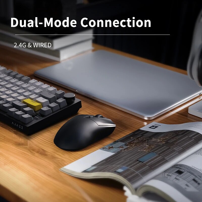 AJAZZ AJ139 mc Wireless Mouse with Free Feets CX52650P Chip Gaming Chipset 16000dpi Professional Gaming Mouse for PC. 