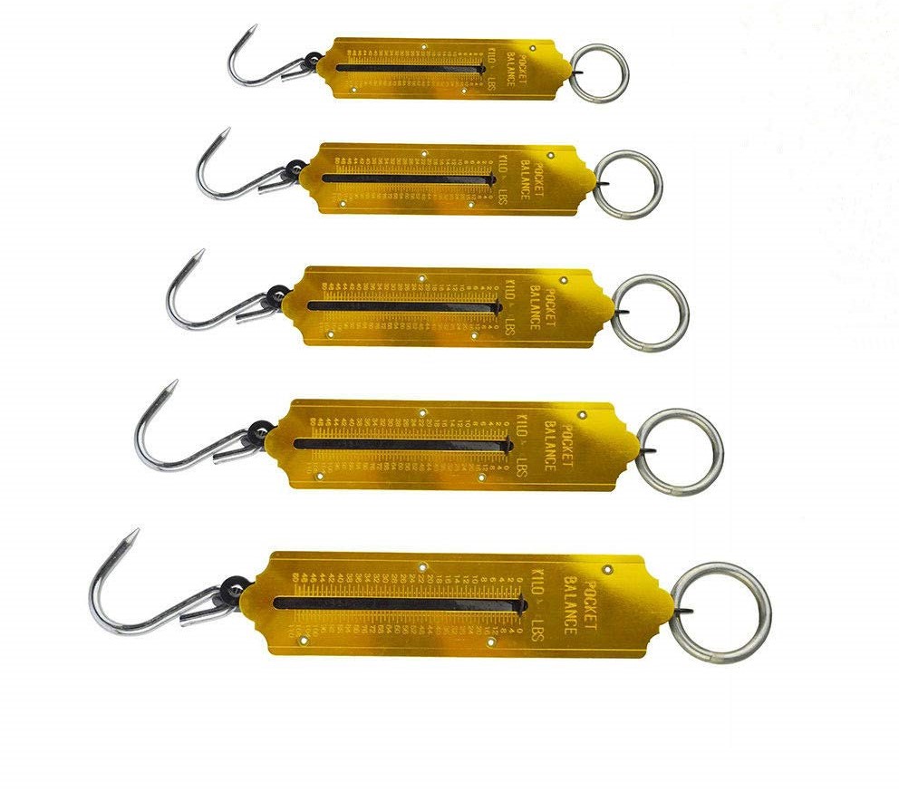 Spring Balance Scale 50kg, Fishing Pocket Spring Balance Weighing Scale for Weighing The Light Objects same as picture - weight scale. 