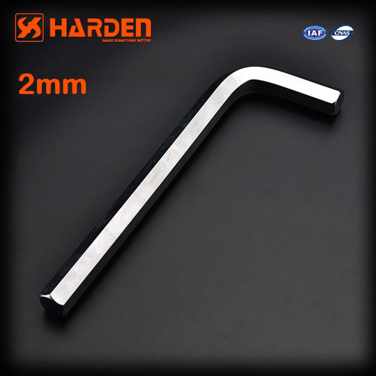 Harden 2mm Allen Wrench Hex Key Spanner With Long Hex Key Allen Key L Type Wrench Cr-V