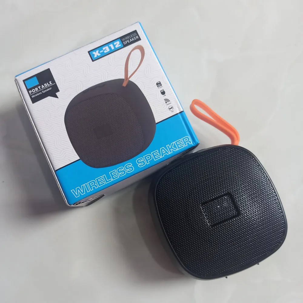 X-312 Bluetooth, USB, TF Card & FM Radio Supported 3W Wireless Speaker. 